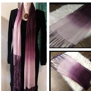 Zazou purple ombre scarf